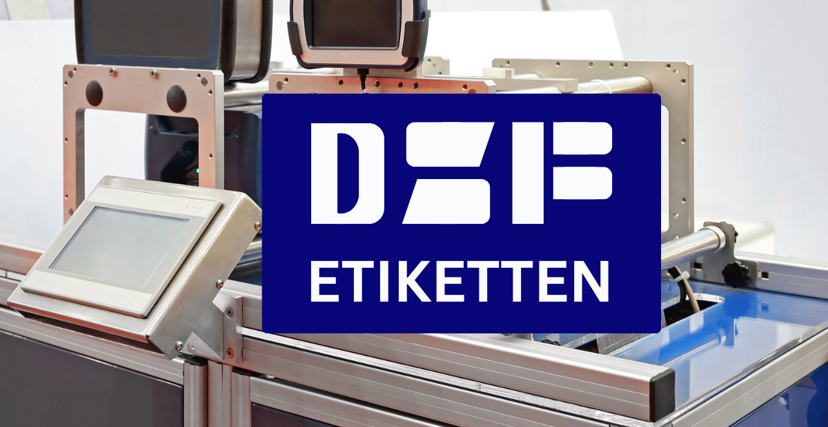 DSF Etiketten Druck Thermotransfer Etiketten, Inkjet-Druck, Etiketten für Logistik, Industrie, Medizin, Einzelhandel, Barcode-Etiketten, Typenschilder, Magnetetiketten